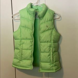 Fleece lined puffy vest